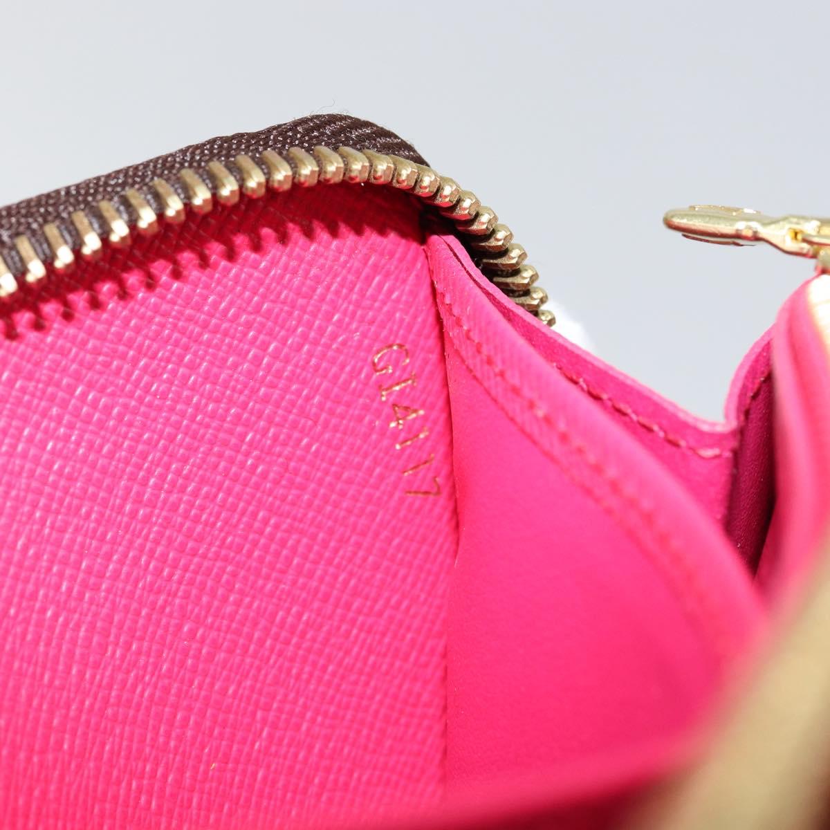 LOUIS VUITTON Monogram Zippy Wallet Giraffe Long Wallet M62085 LV Auth 152241