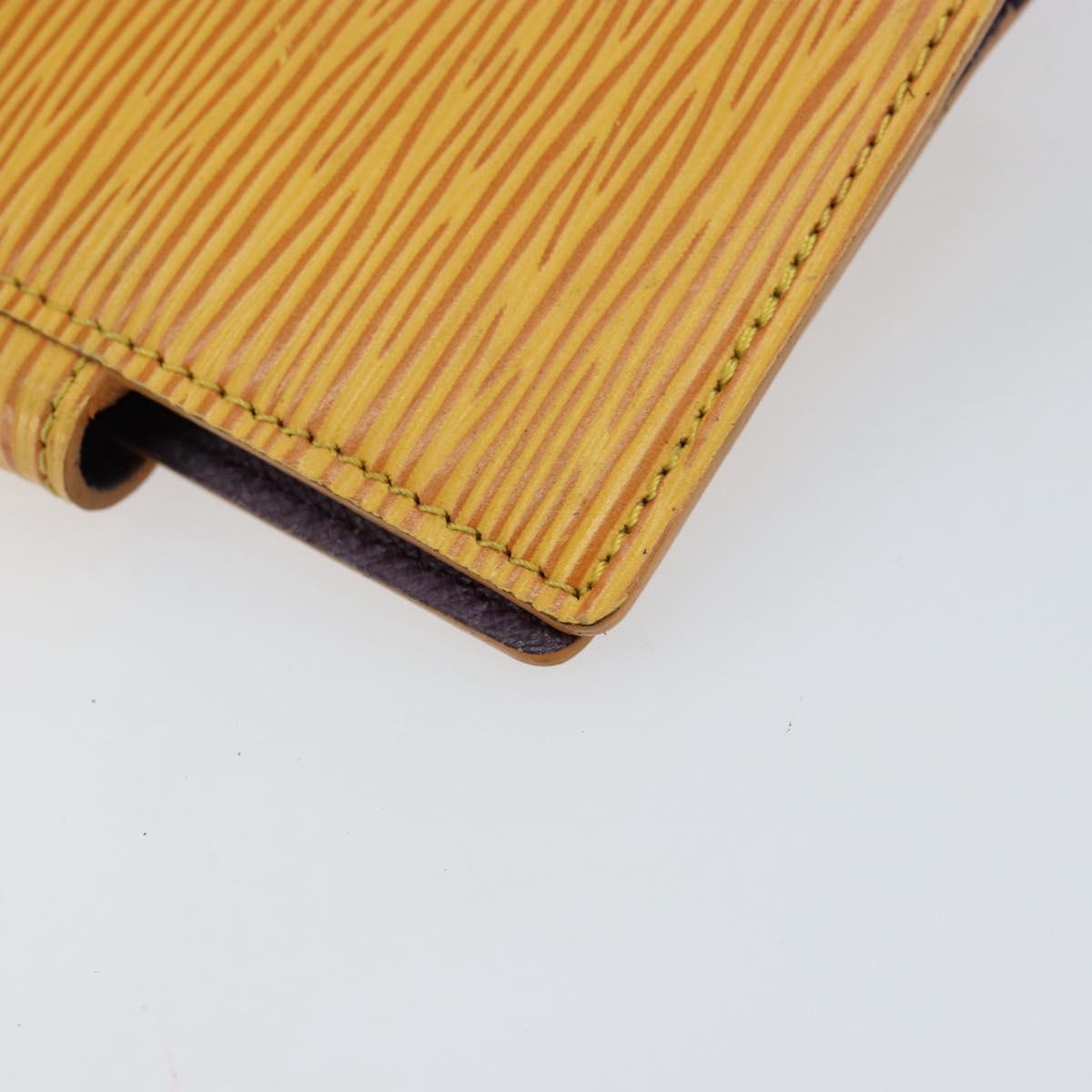 LOUIS VUITTON Epi Agenda Mini Day Planner Cover Yellow R20059 Auth 152242