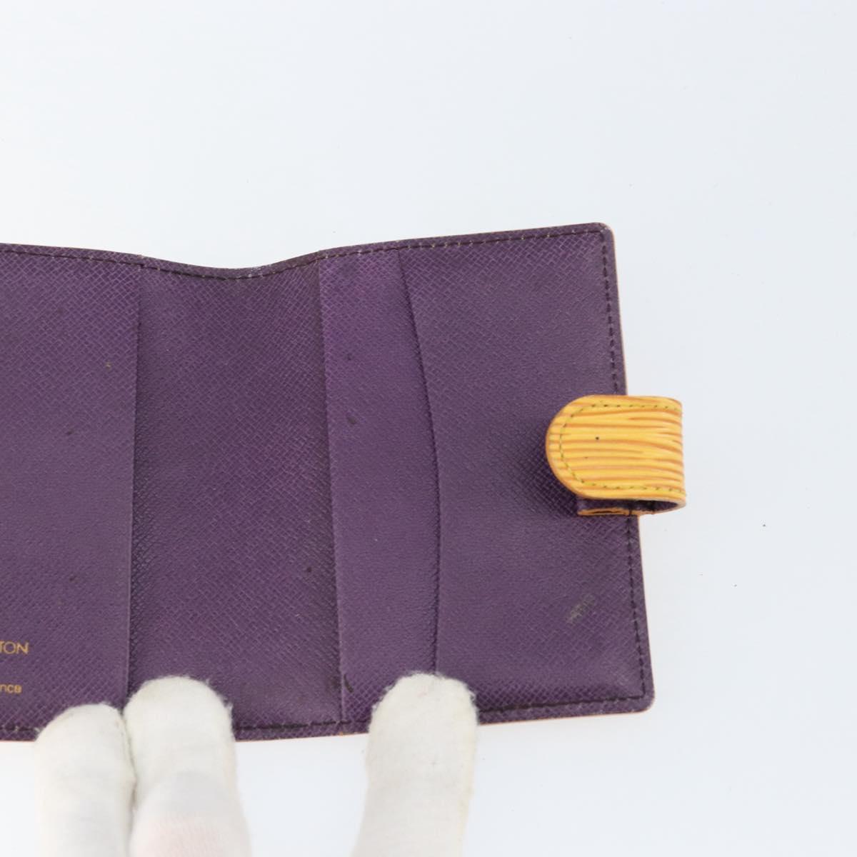 LOUIS VUITTON Epi Agenda Mini Day Planner Cover Yellow R20059 Auth 152242