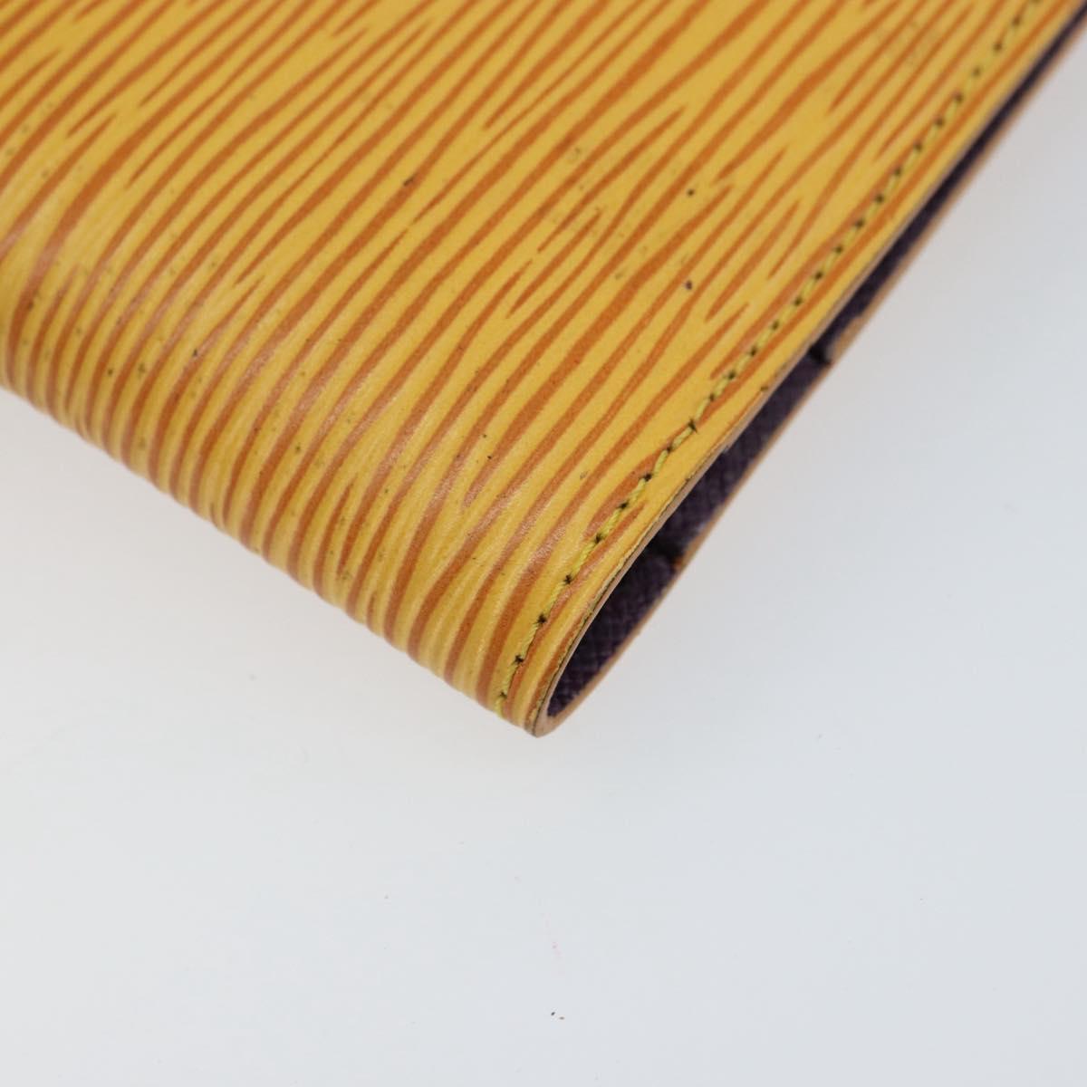 LOUIS VUITTON Epi Agenda Mini Day Planner Cover Yellow R20059 Auth 152242