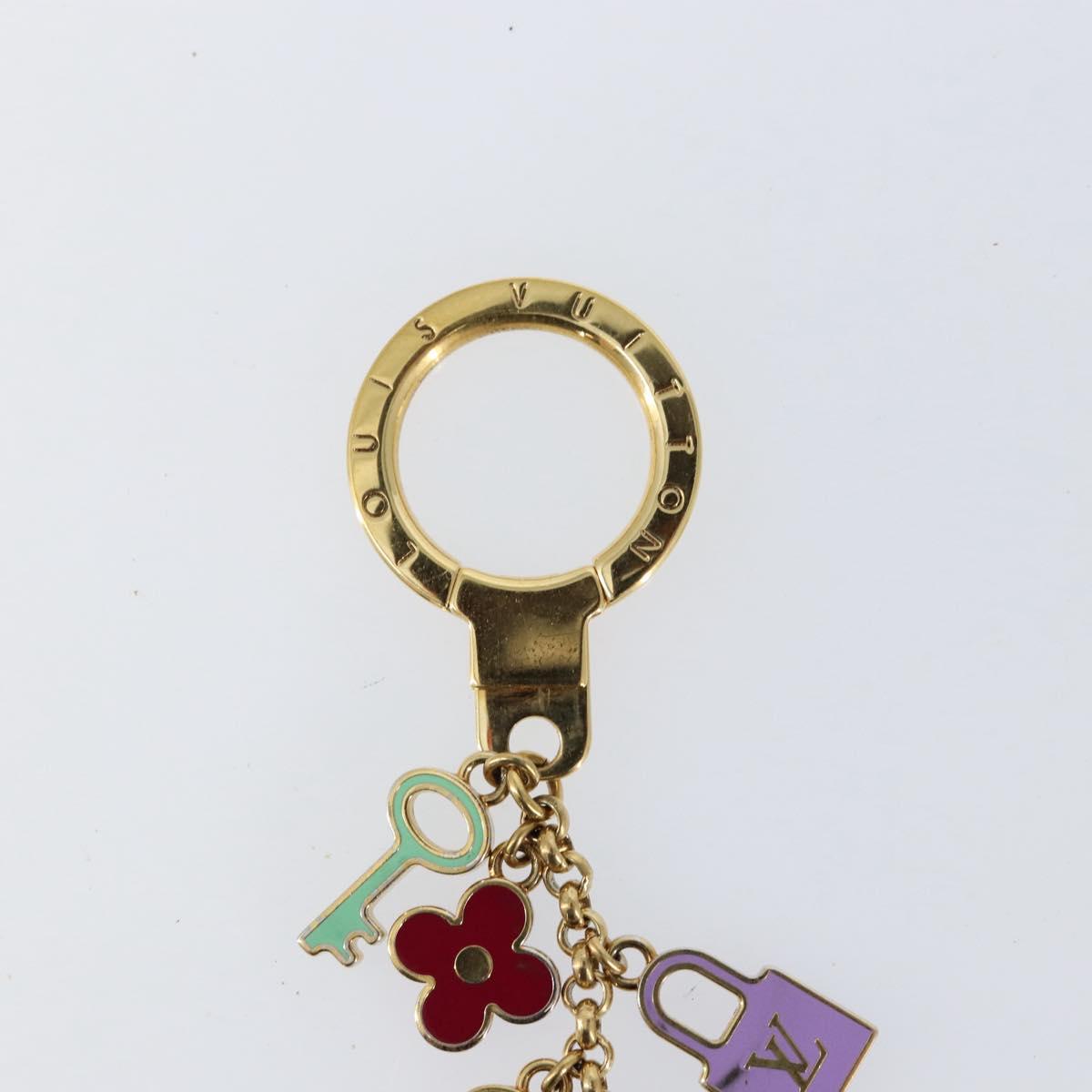 LOUIS VUITTON Porte Cles Pretty Charm metal Multicolor M66145 LV Auth 152247V