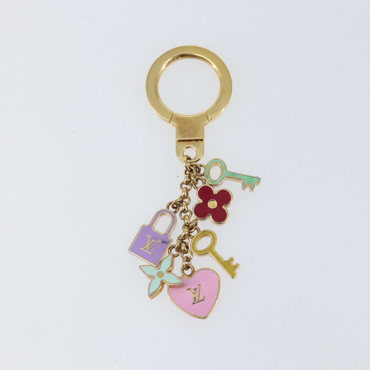 LOUIS VUITTON Porte Cles Pretty Charm metal Multicolor M66145 LV Auth 152247V
