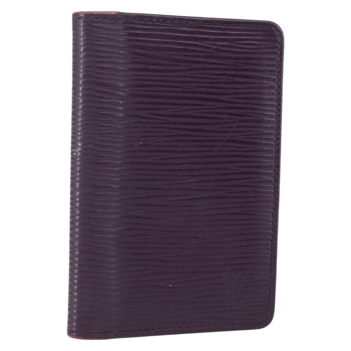 LOUIS VUITTON Epi Organizer De Poch Card Case Purple M6358K LV Auth 152248