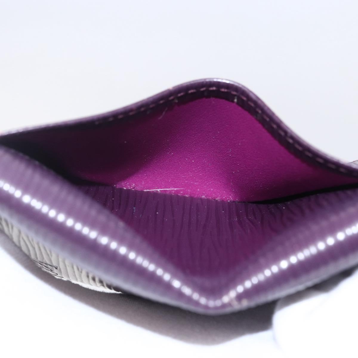 LOUIS VUITTON Epi Organizer De Poch Card Case Purple M6358K LV Auth 152248