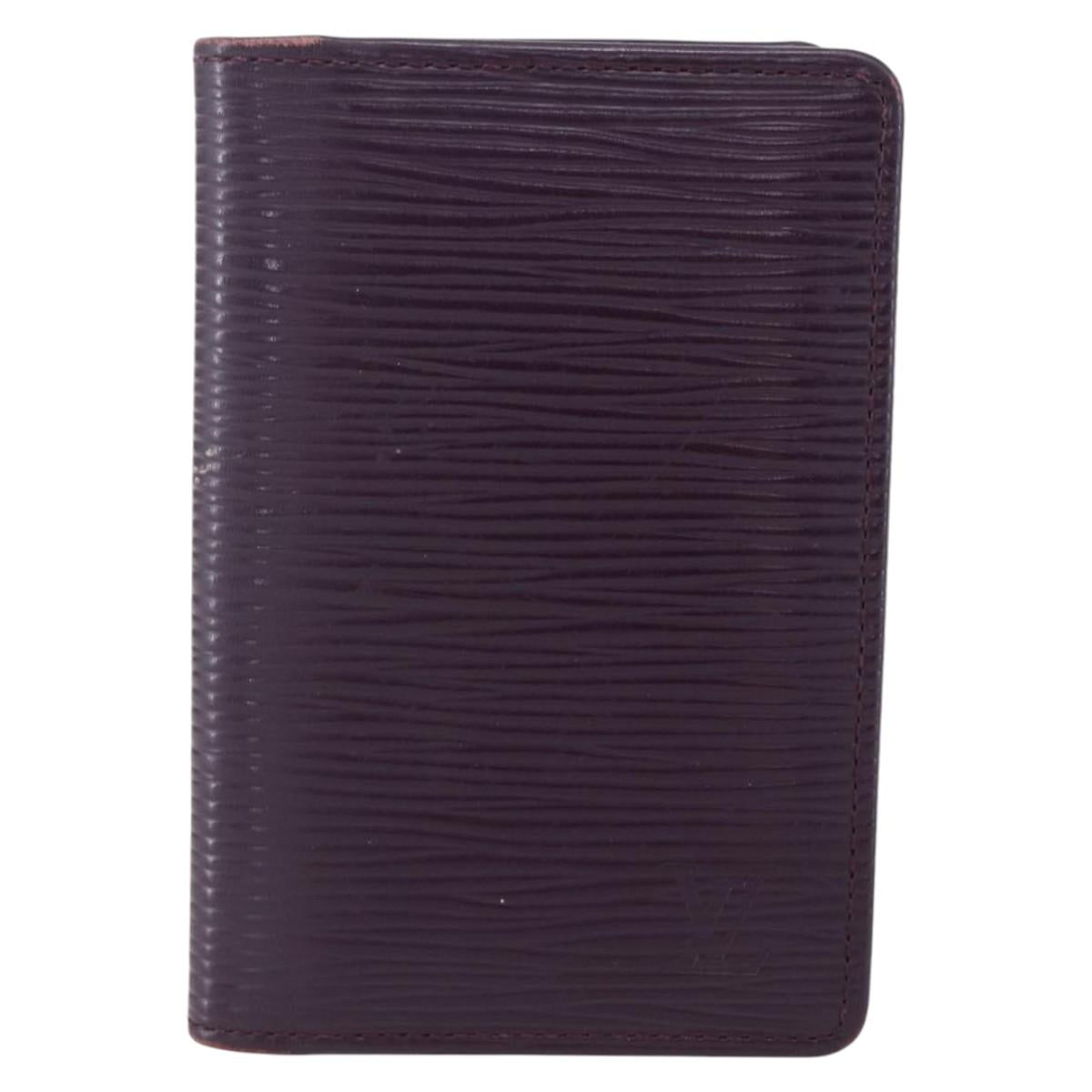 LOUIS VUITTON Epi Organizer De Poch Card Case Purple M6358K LV Auth 152248