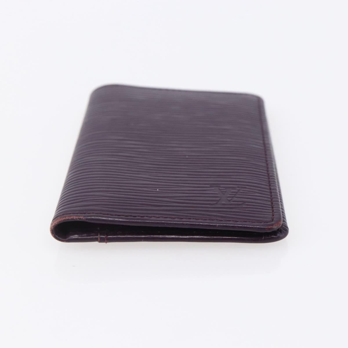 LOUIS VUITTON Epi Organizer De Poch Card Case Purple M6358K LV Auth 152248