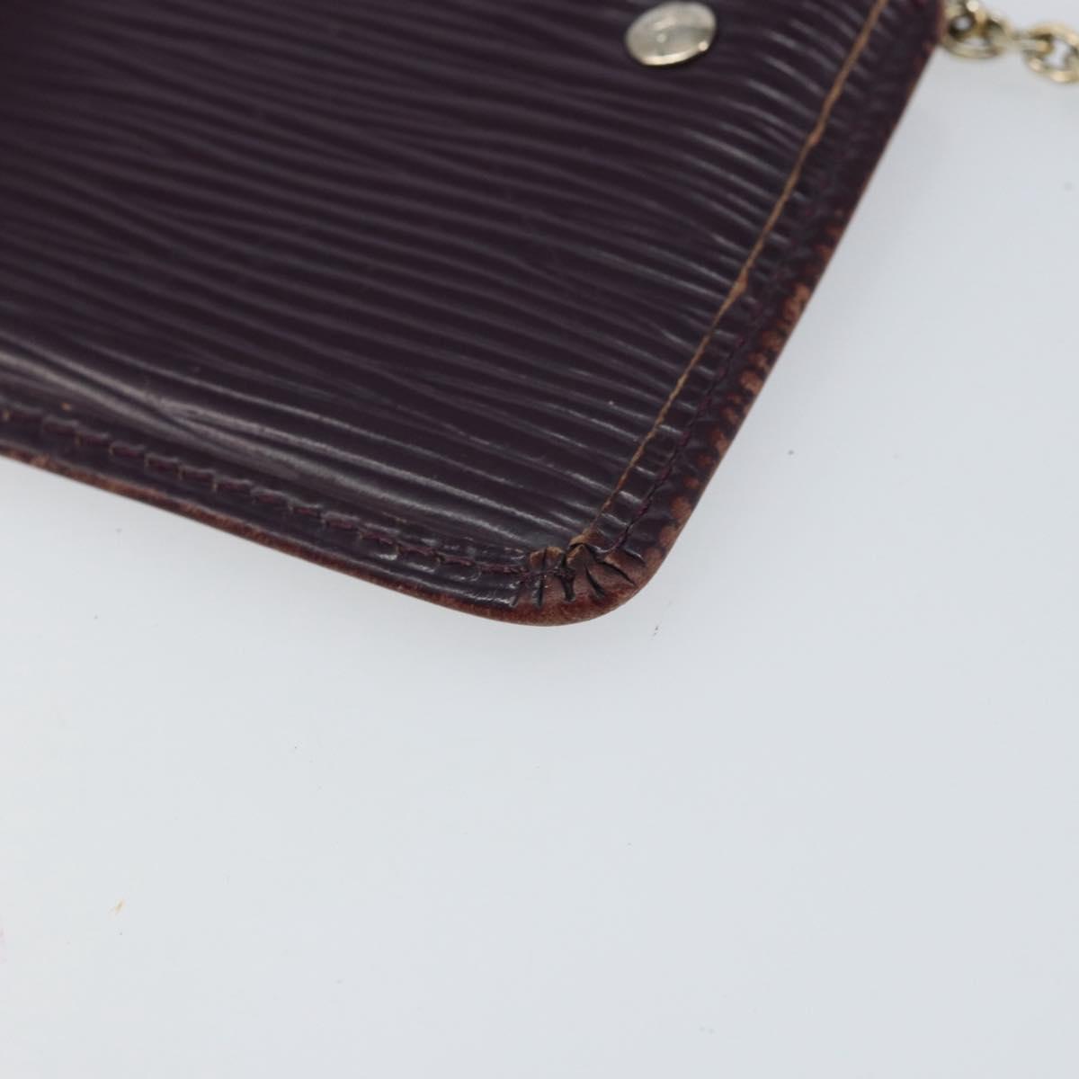 LOUIS VUITTON Epi Pochette Cles NM Coin Purse Purple M6660K LV Auth 152249