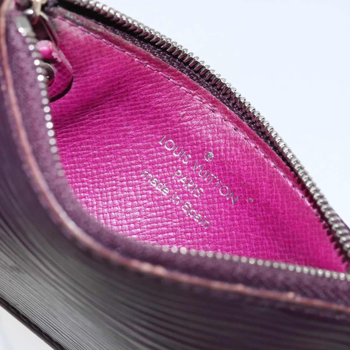 LOUIS VUITTON Epi Pochette Cles NM Coin Purse Purple M6660K LV Auth 152249