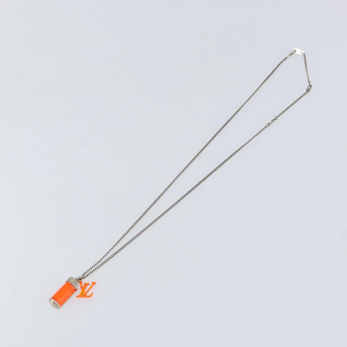 LOUIS VUITTON Collier LV Frio Necklace metal Orange MP2142 LV Auth 152250