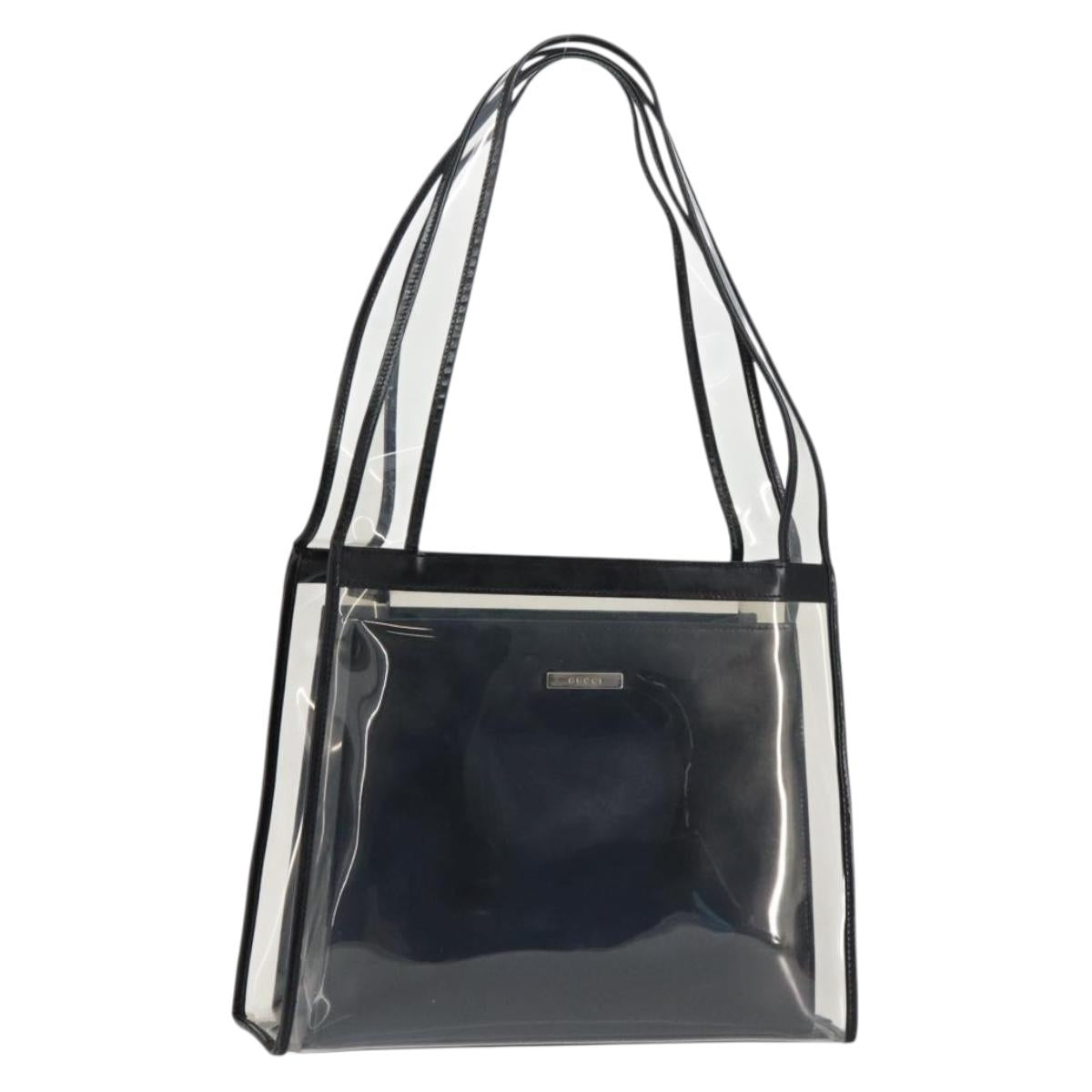 GUCCI Tote Bag Vinyl Black 001 2058 1773 5 Auth 152253