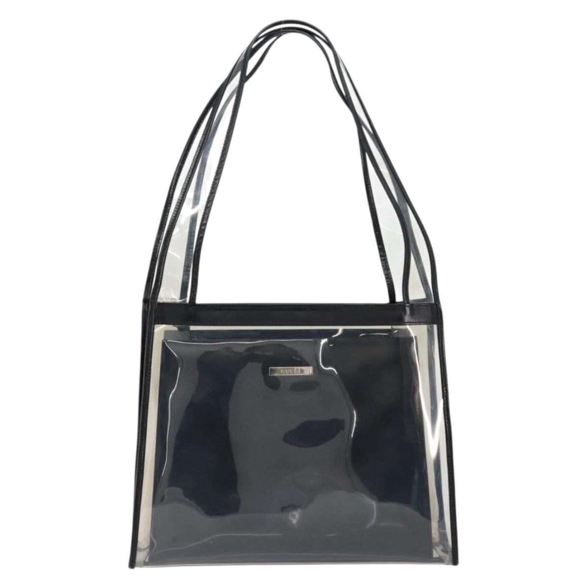 GUCCI Tote Bag Vinyl Black 001 2058 1773 5 Auth 152253