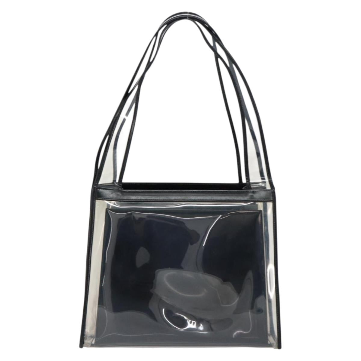 GUCCI Tote Bag Vinyl Black 001 2058 1773 5 Auth 152253