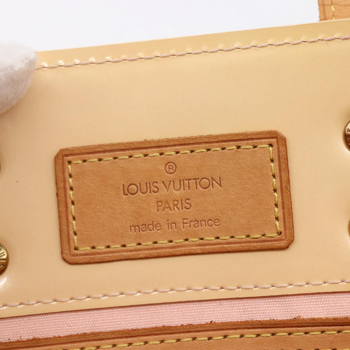 LOUIS VUITTON Monogram Vernis Reade PM Bag Marshmallow Pink M91306 Auth 152261