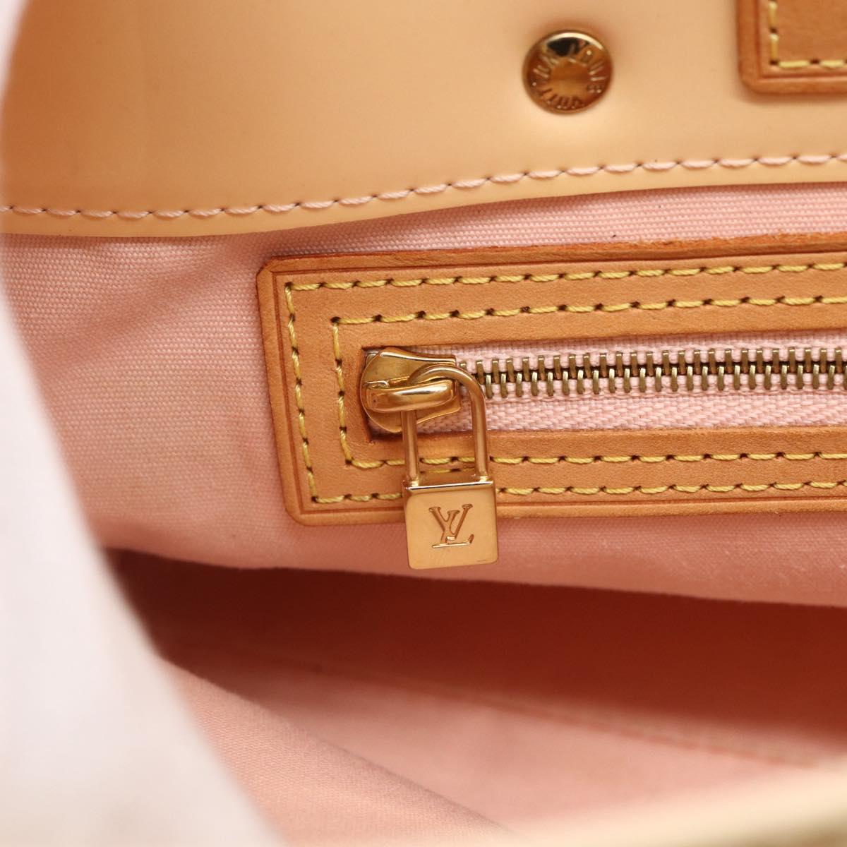 LOUIS VUITTON Monogram Vernis Reade PM Bag Marshmallow Pink M91306 Auth 152261