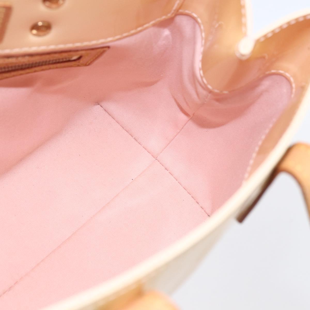 LOUIS VUITTON Monogram Vernis Reade PM Bag Marshmallow Pink M91306 Auth 152261