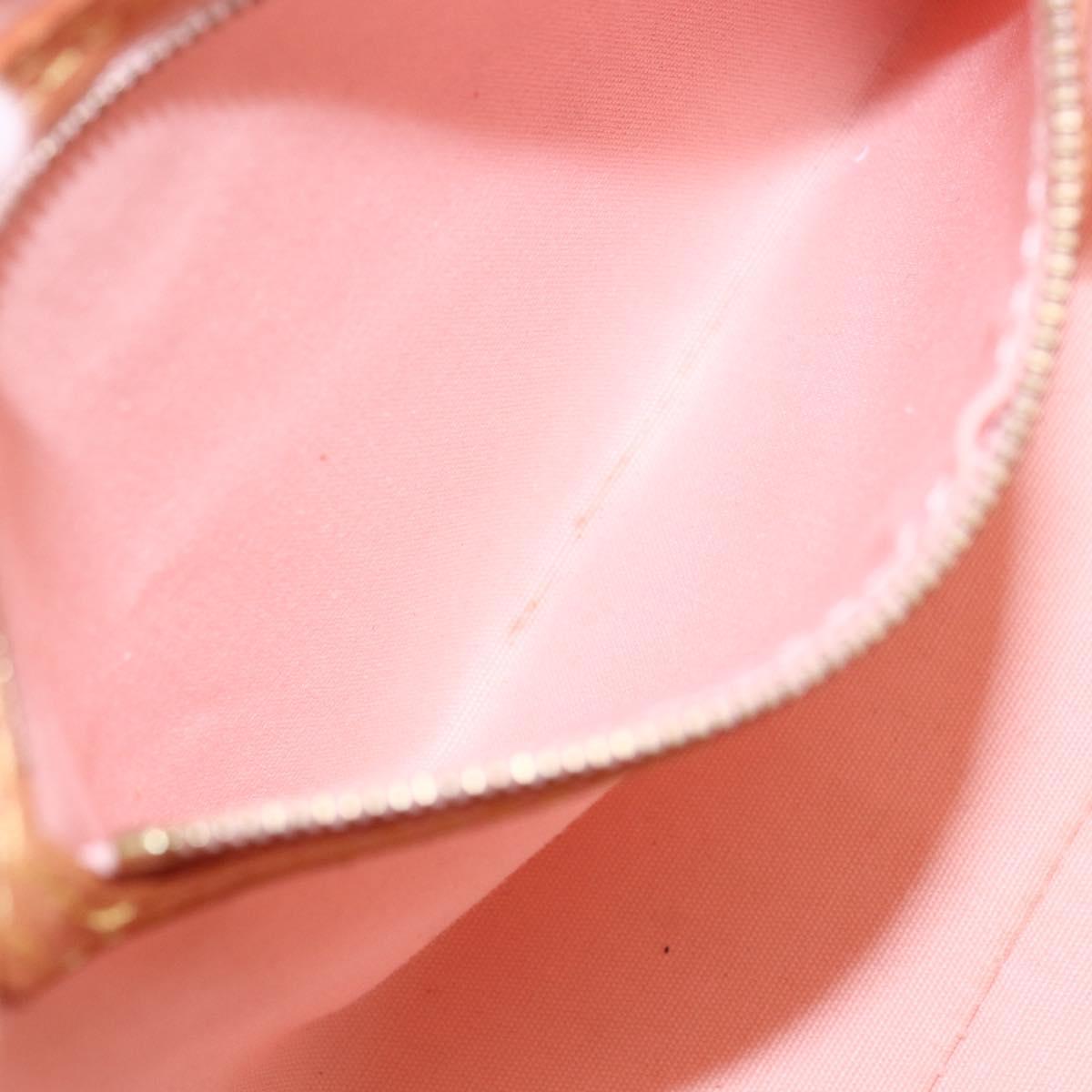 LOUIS VUITTON Monogram Vernis Reade PM Bag Marshmallow Pink M91306 Auth 152261