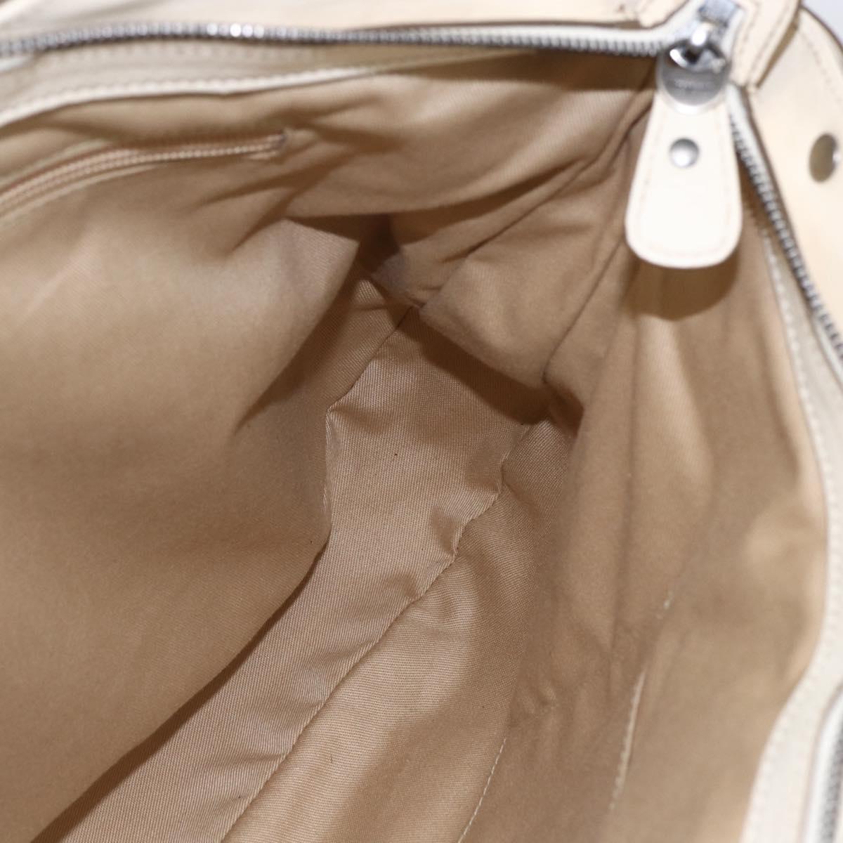 Salvatore Ferragamo Tote Bag Leather White Auth 152267