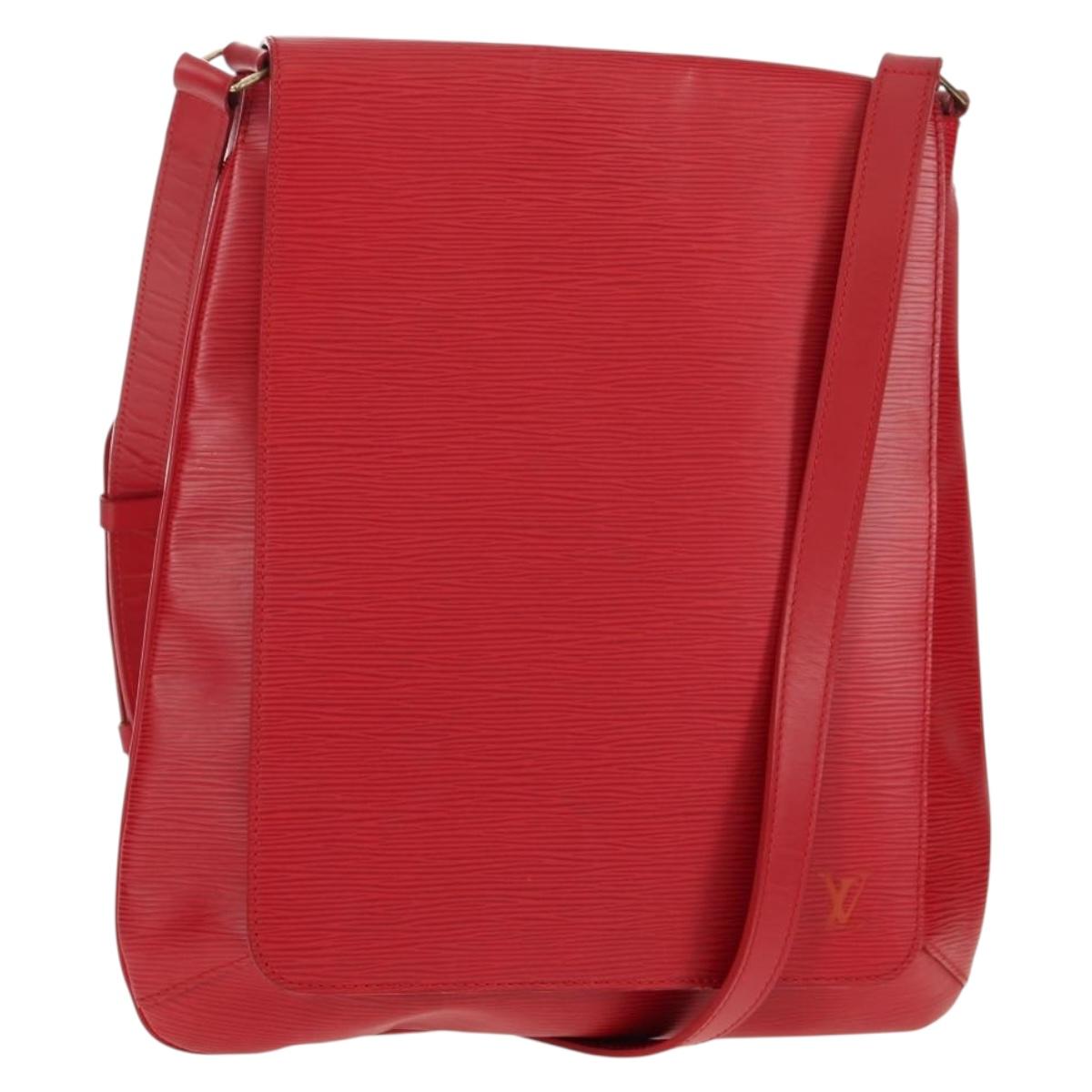 LOUIS VUITTON Epi Musette Shoulder Bag SPO Red LV Auth 152281V