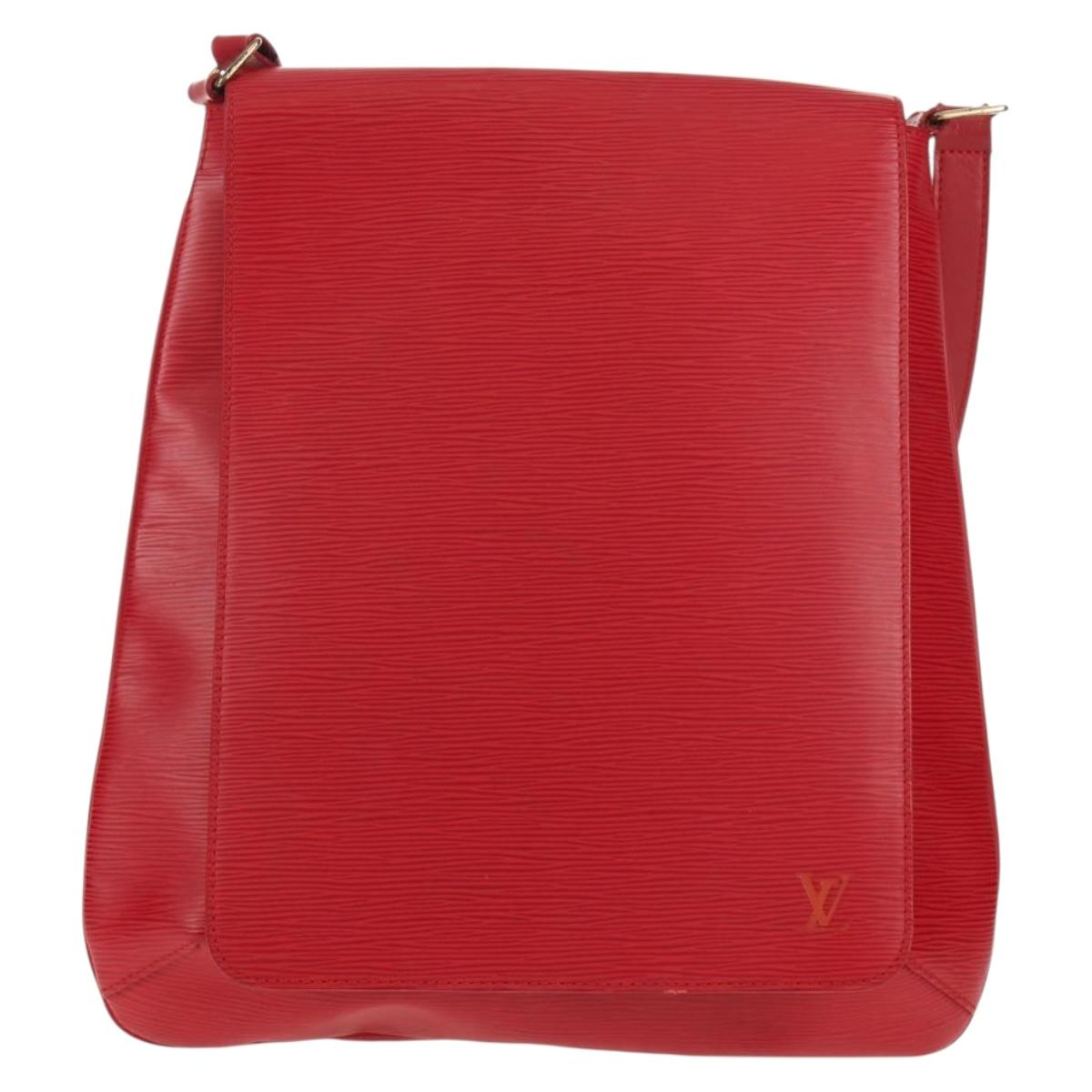 LOUIS VUITTON Epi Musette Shoulder Bag SPO Red LV Auth 152281V