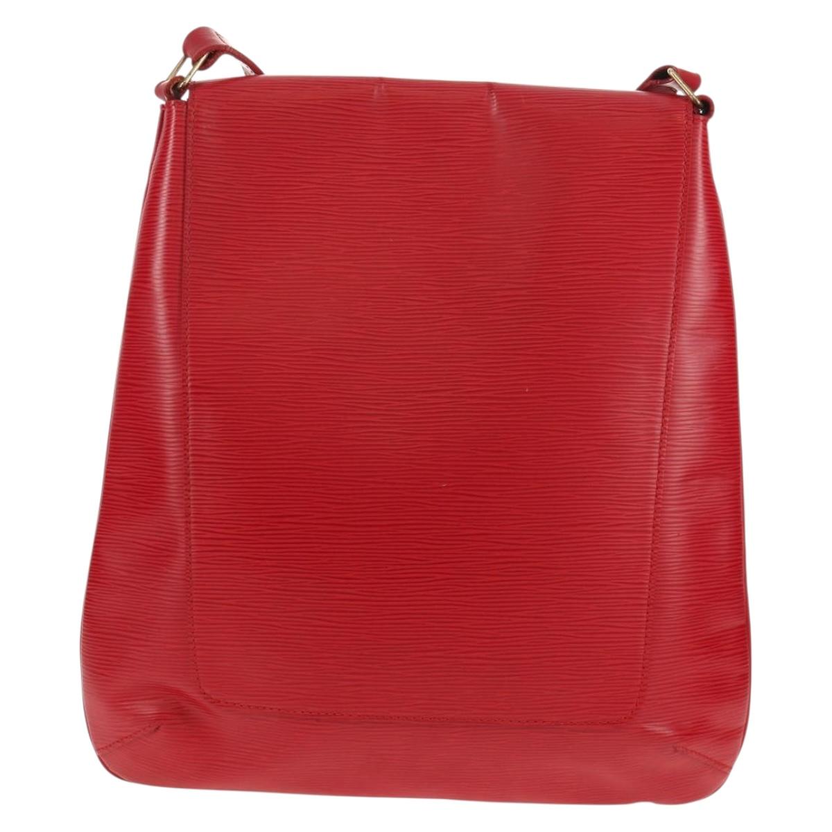 LOUIS VUITTON Epi Musette Shoulder Bag SPO Red LV Auth 152281V