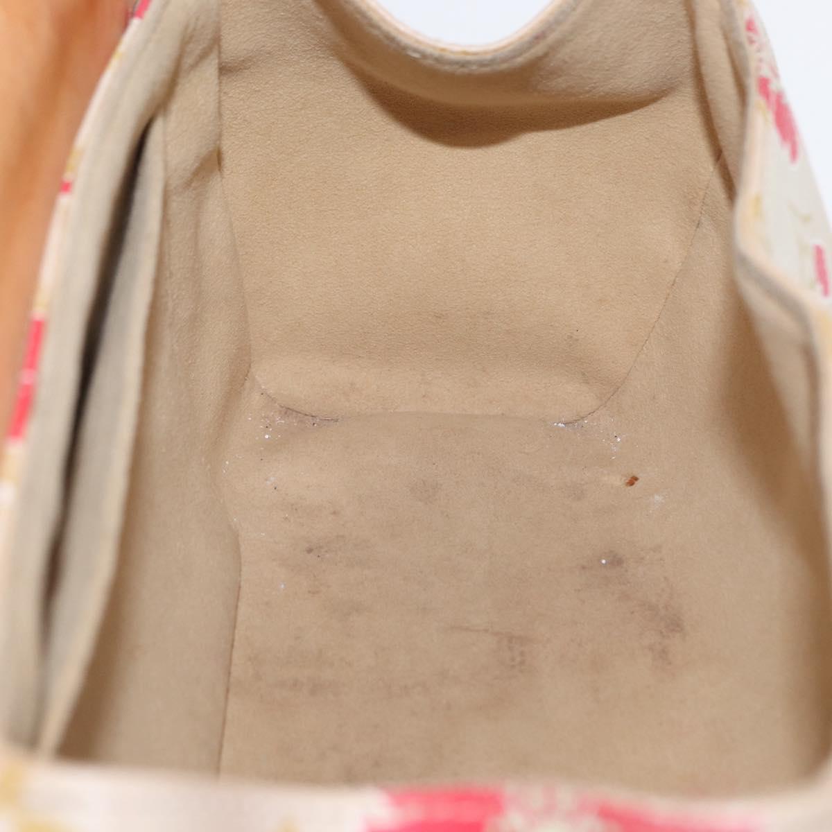 LOUIS VUITTON Monogram Cherry Blossom Sac Retro PM Bag White M92014 Auth 152285A