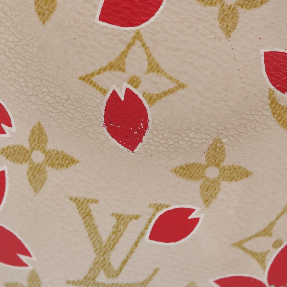 LOUIS VUITTON Monogram Cherry Blossom Sac Retro PM Bag White M92014 Auth 152285A