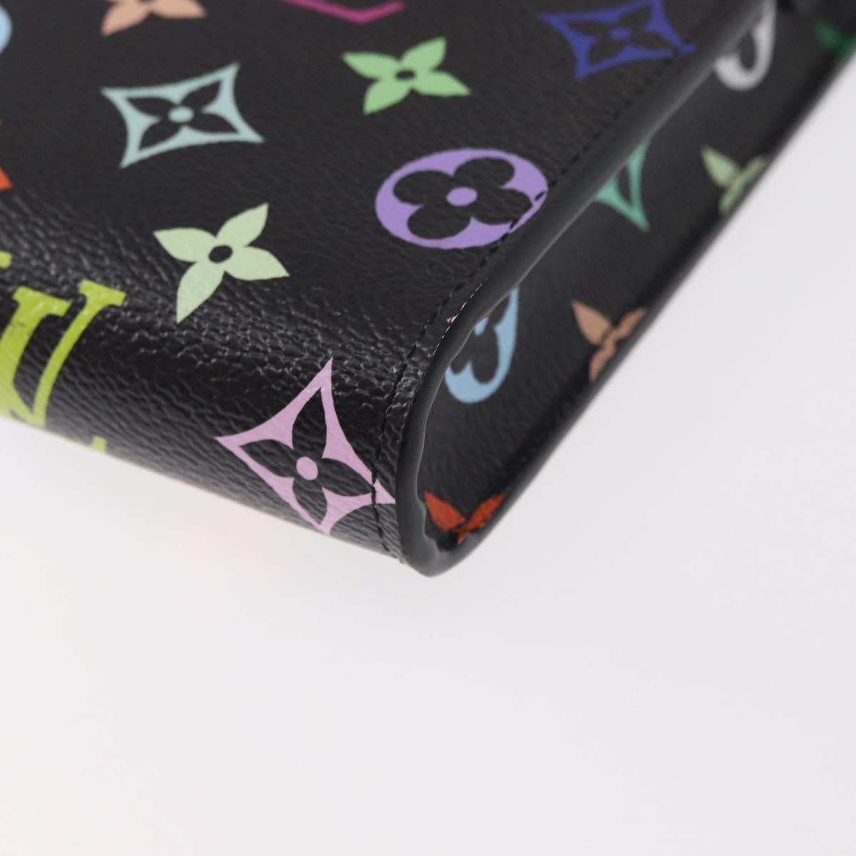LOUIS VUITTON Monogram Multicolor Phone Pouch Metis Black M14098 Auth 152288SM