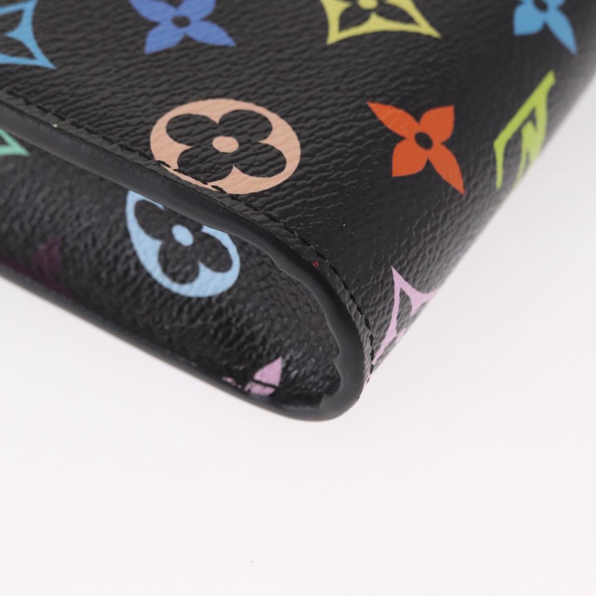 LOUIS VUITTON Monogram Multicolor Phone Pouch Metis Black M14098 Auth 152288SM
