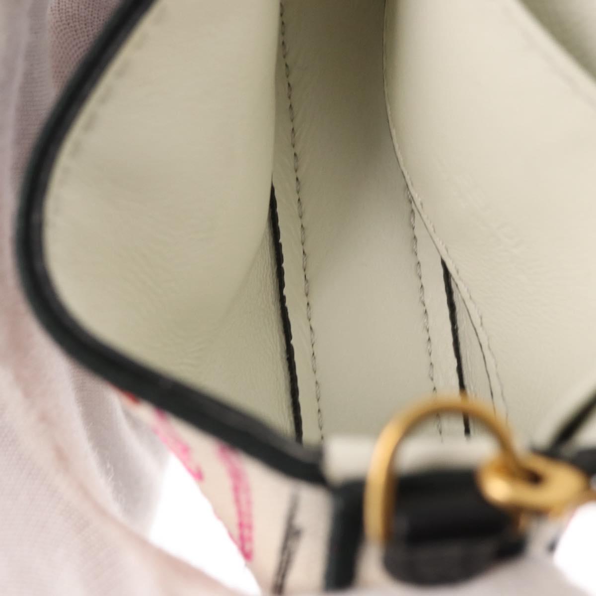 FENDI Zucca Canvas Nano Baguette Pouch Multicolor Gold Auth 152293SAM