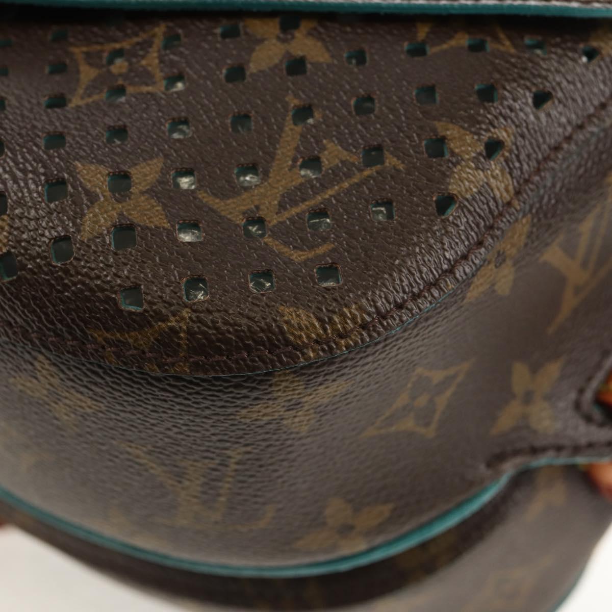 LOUIS VUITTON Monogram Perfo Saumur 30 Shoulder Bag M93998 LV Auth 152313V