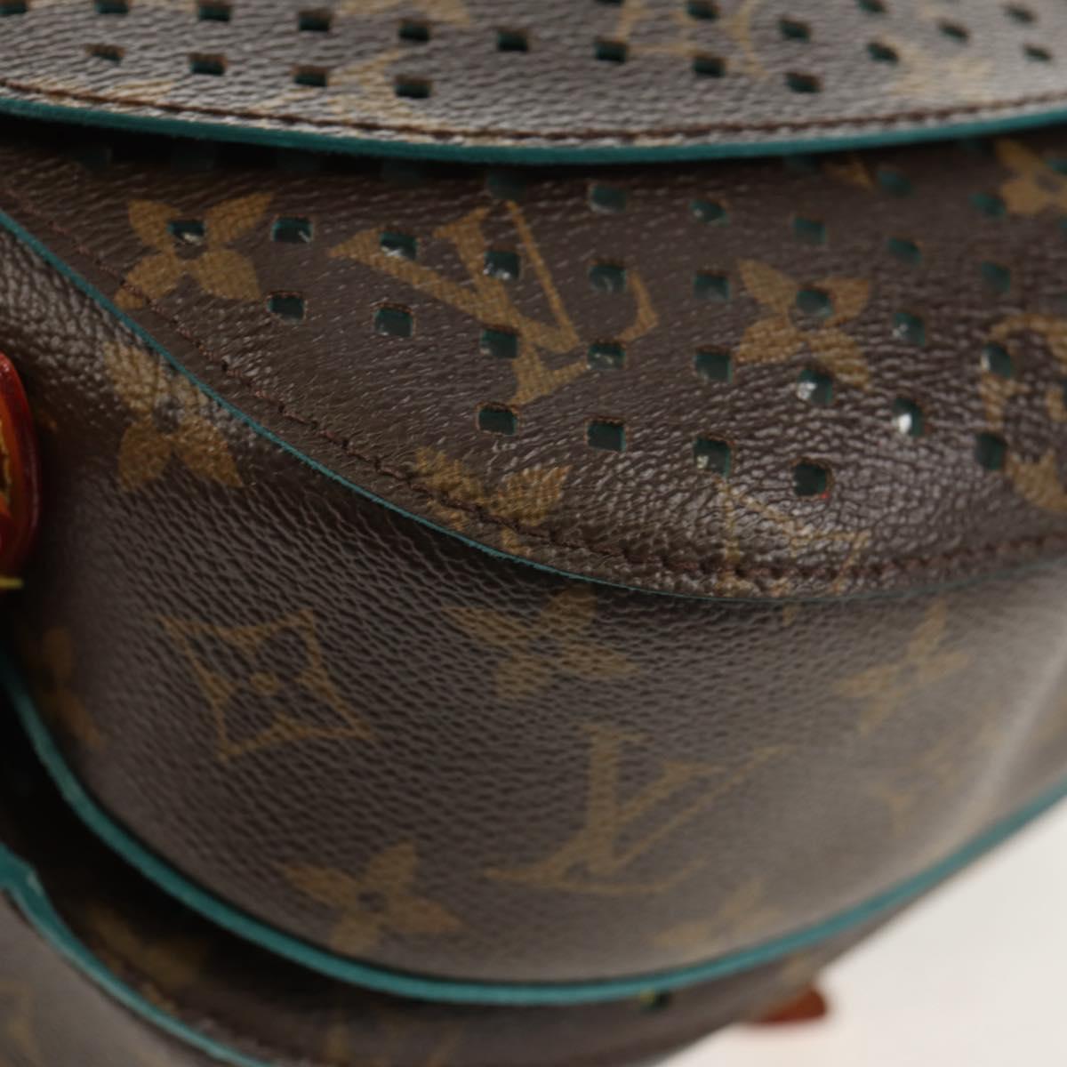 LOUIS VUITTON Monogram Perfo Saumur 30 Shoulder Bag M93998 LV Auth 152313V