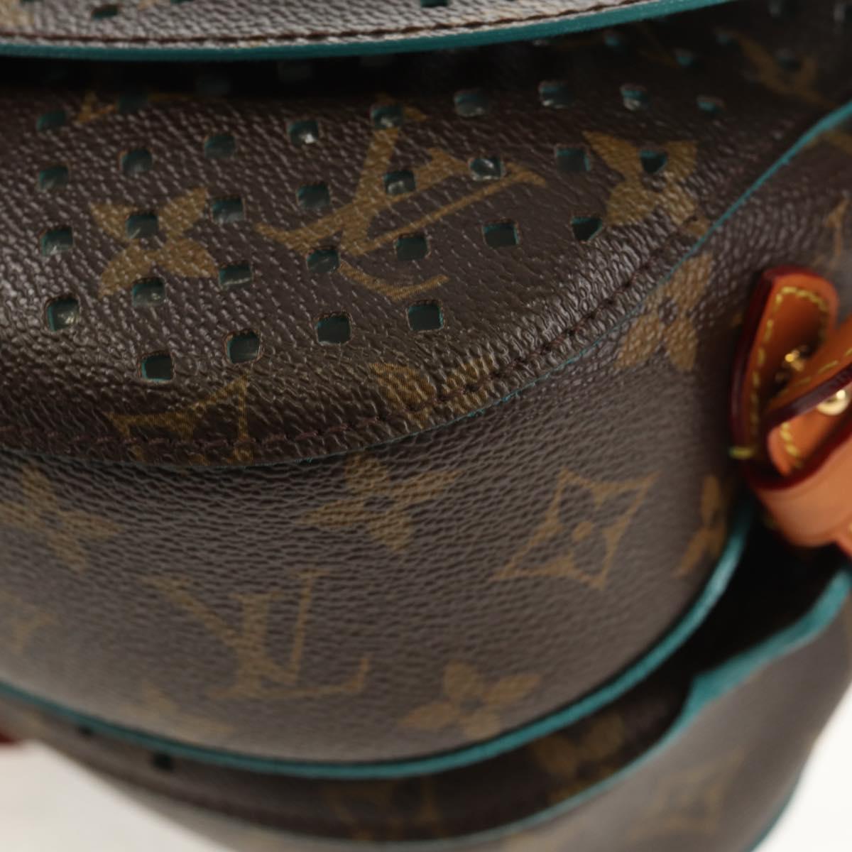 LOUIS VUITTON Monogram Perfo Saumur 30 Shoulder Bag M93998 LV Auth 152313V