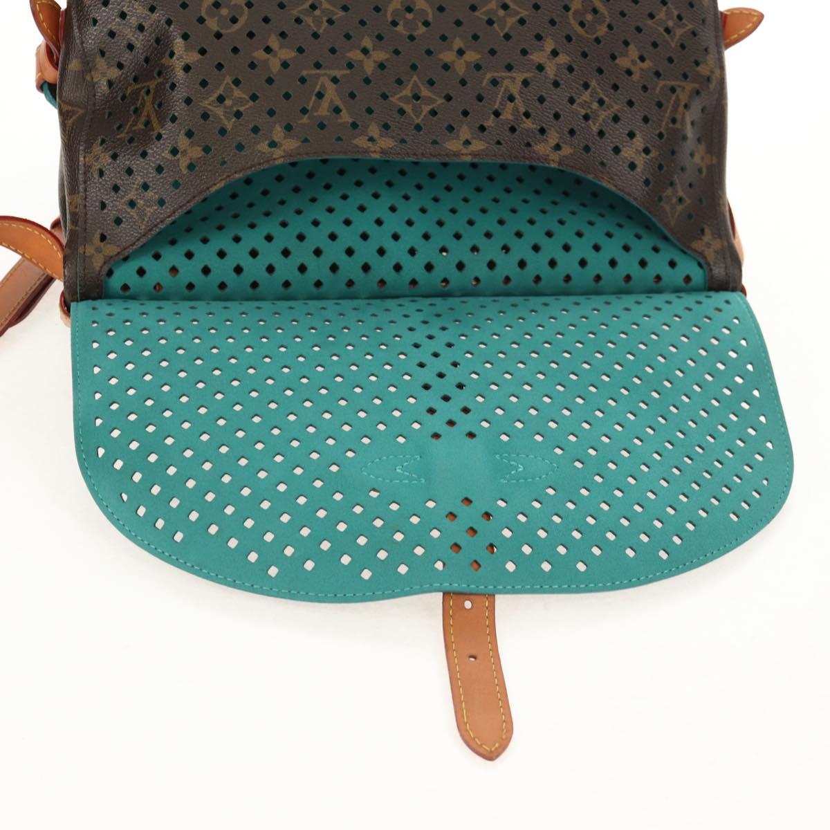 LOUIS VUITTON Monogram Perfo Saumur 30 Shoulder Bag M93998 LV Auth 152313V