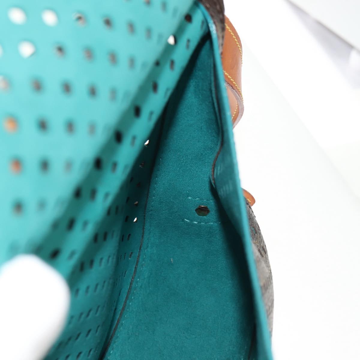 LOUIS VUITTON Monogram Perfo Saumur 30 Shoulder Bag M93998 LV Auth 152313V