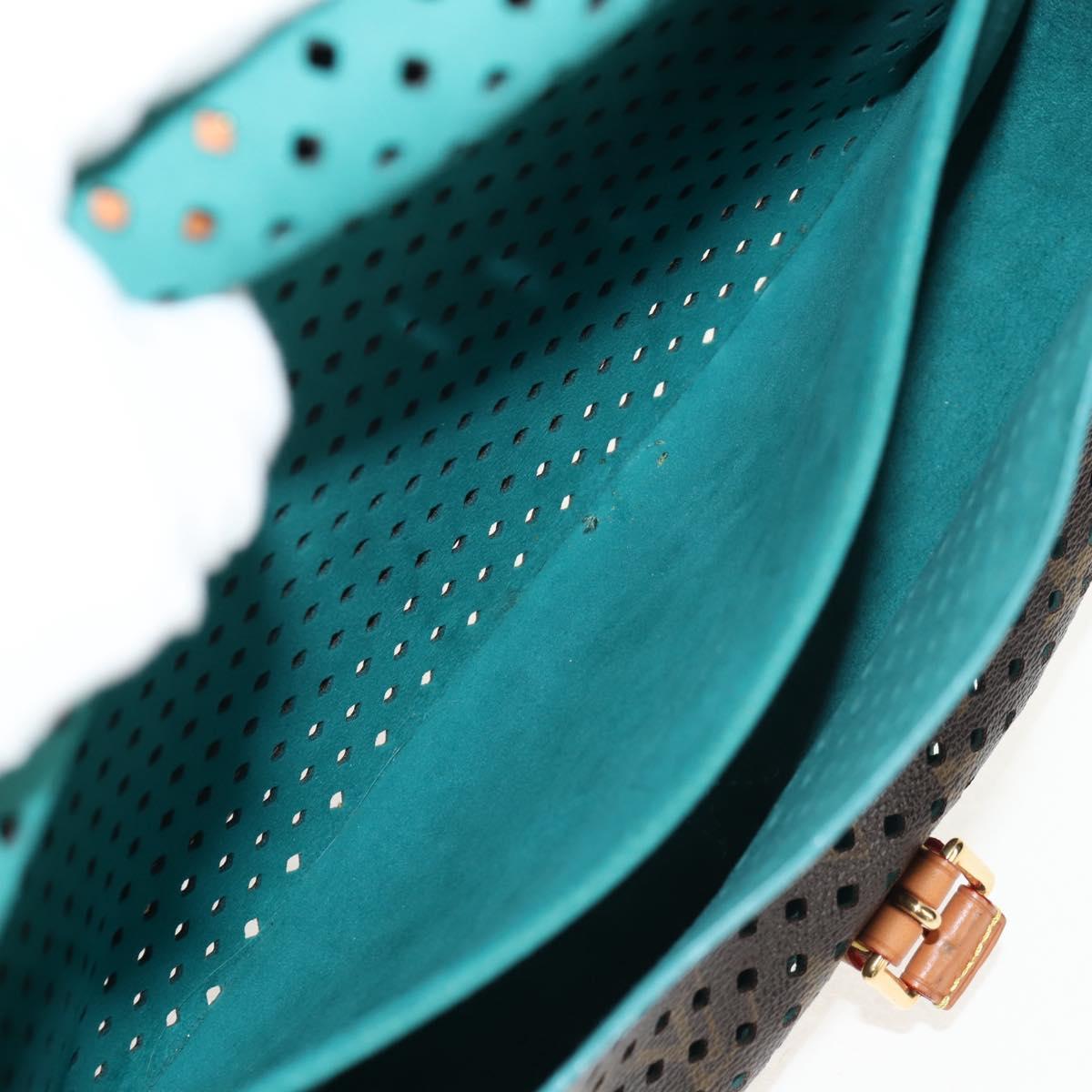 LOUIS VUITTON Monogram Perfo Saumur 30 Shoulder Bag M93998 LV Auth 152313V