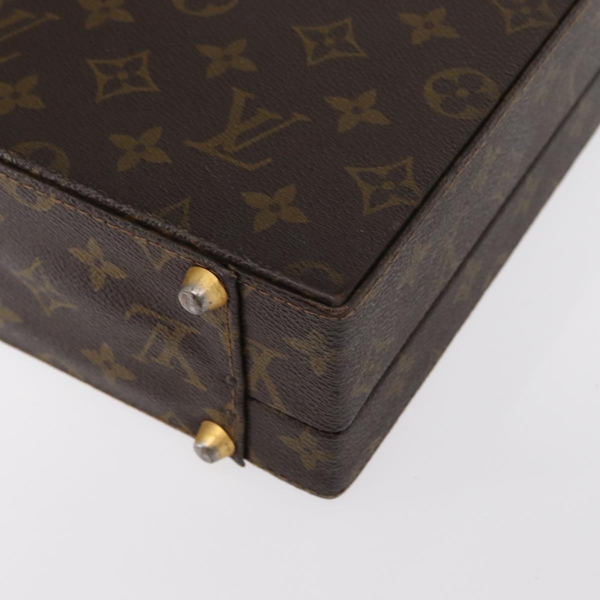 LOUIS VUITTON Monogram Attache Case Hand Bag LV Auth 152314