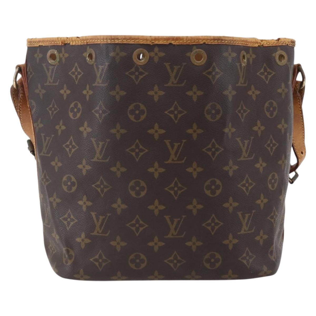 LOUIS VUITTON Monogram Petit Noe Shoulder Bag M42226 LV Auth 152317