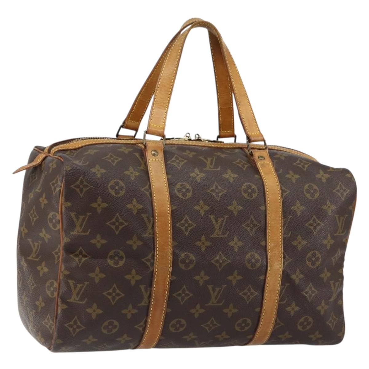 LOUIS VUITTON Monogram Sac Souple 35 Boston Bag M41626 LV Auth 152320