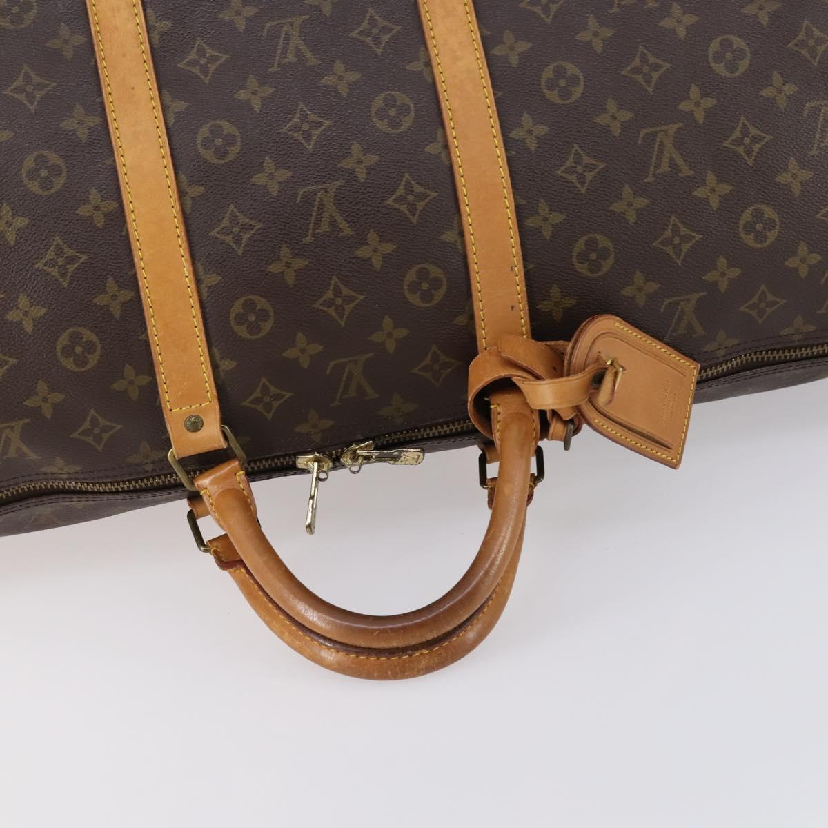 LOUIS VUITTON Monogram Keepall 60 Boston Bag M41422 LV Auth 152325