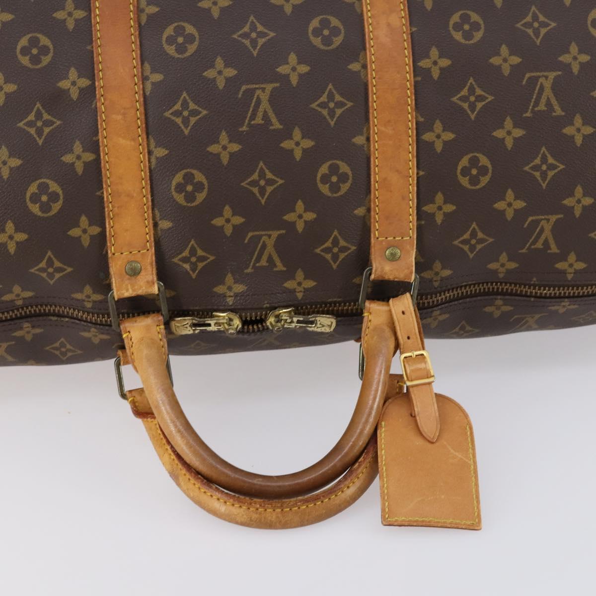LOUIS VUITTON Monogram Keepall 60 Boston Bag M41422 LV Auth 152326
