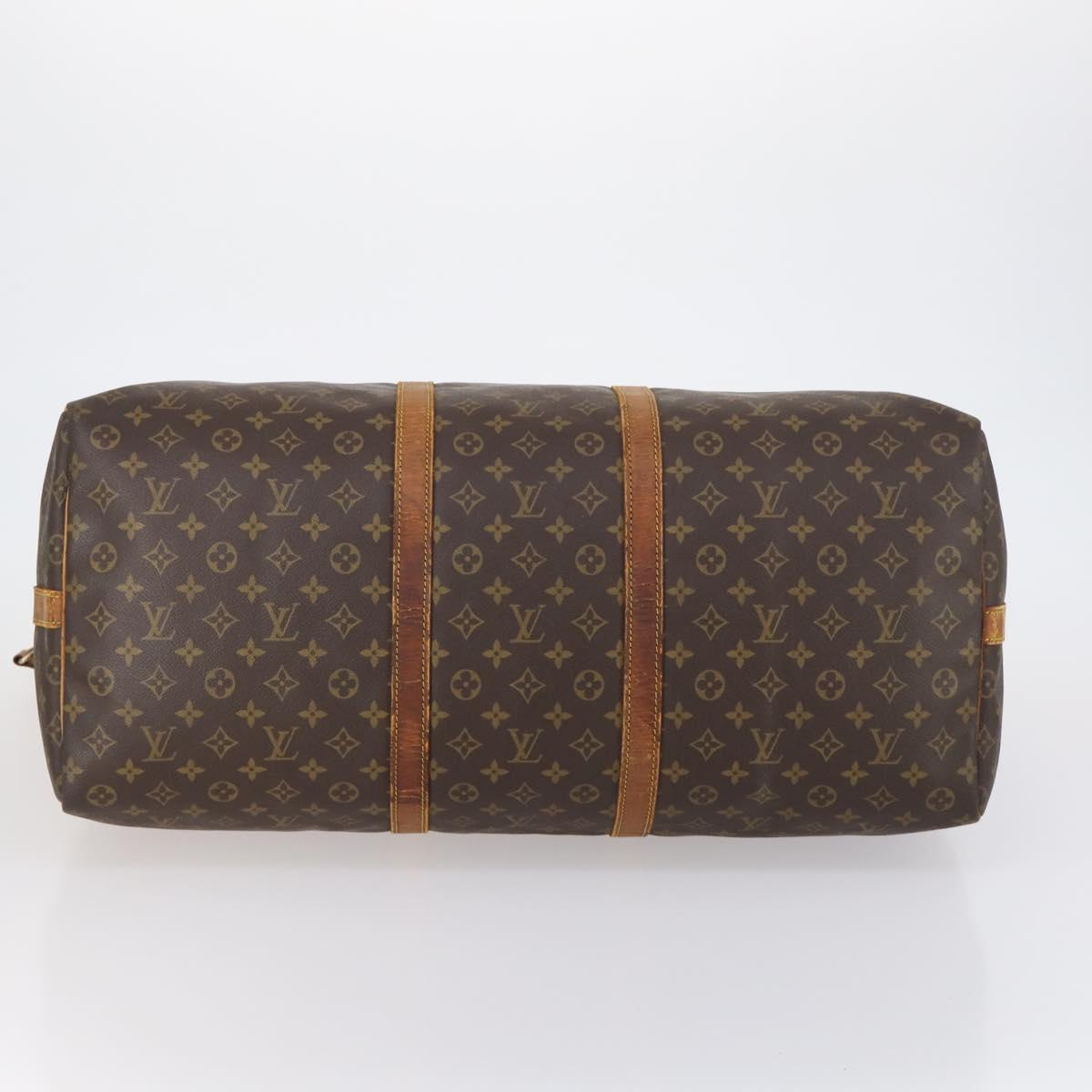 LOUIS VUITTON Monogram Keepall Bandouliere 60 Boston Bag M41412 LV Auth 152327