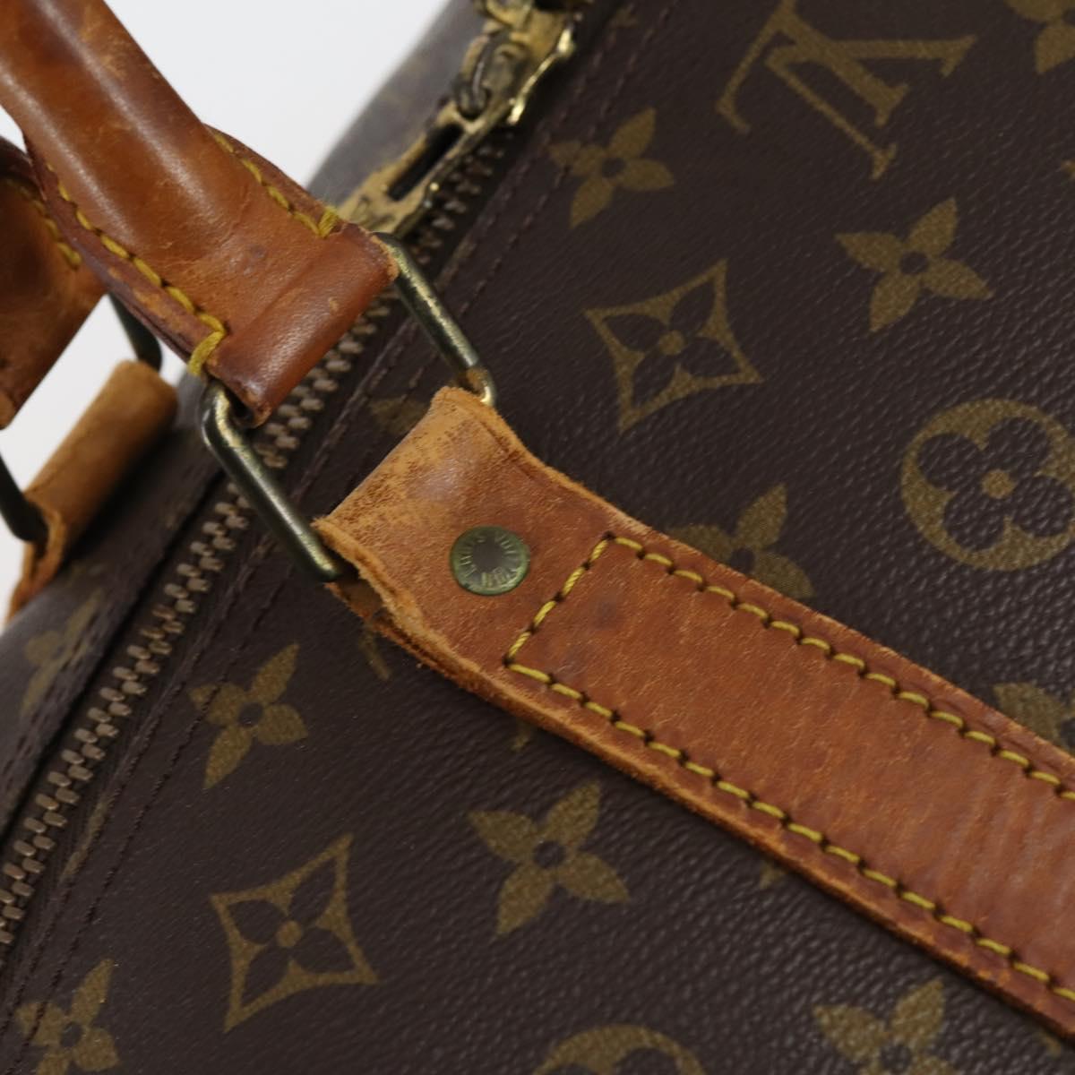 LOUIS VUITTON Monogram Keepall Bandouliere 60 Boston Bag M41412 LV Auth 152327