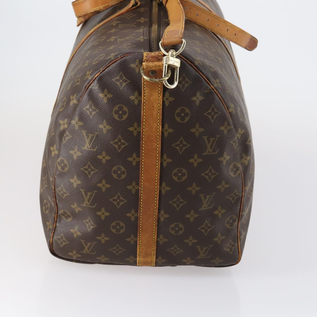 LOUIS VUITTON Monogram Keepall Bandouliere 60 Boston Bag M41412 LV Auth 152327
