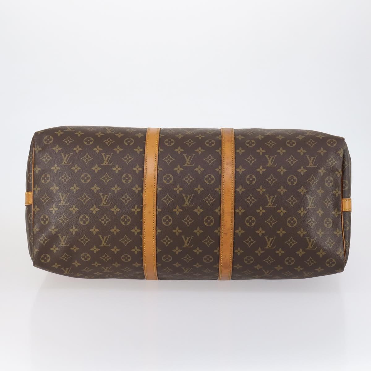 LOUIS VUITTON Monogram Keepall Bandouliere 60 Boston Bag M41412 LV Auth 152328