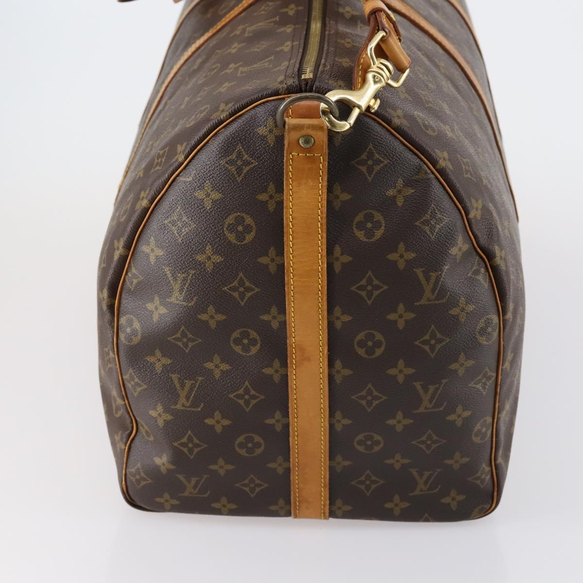 LOUIS VUITTON Monogram Keepall Bandouliere 60 Boston Bag M41412 LV Auth 152328