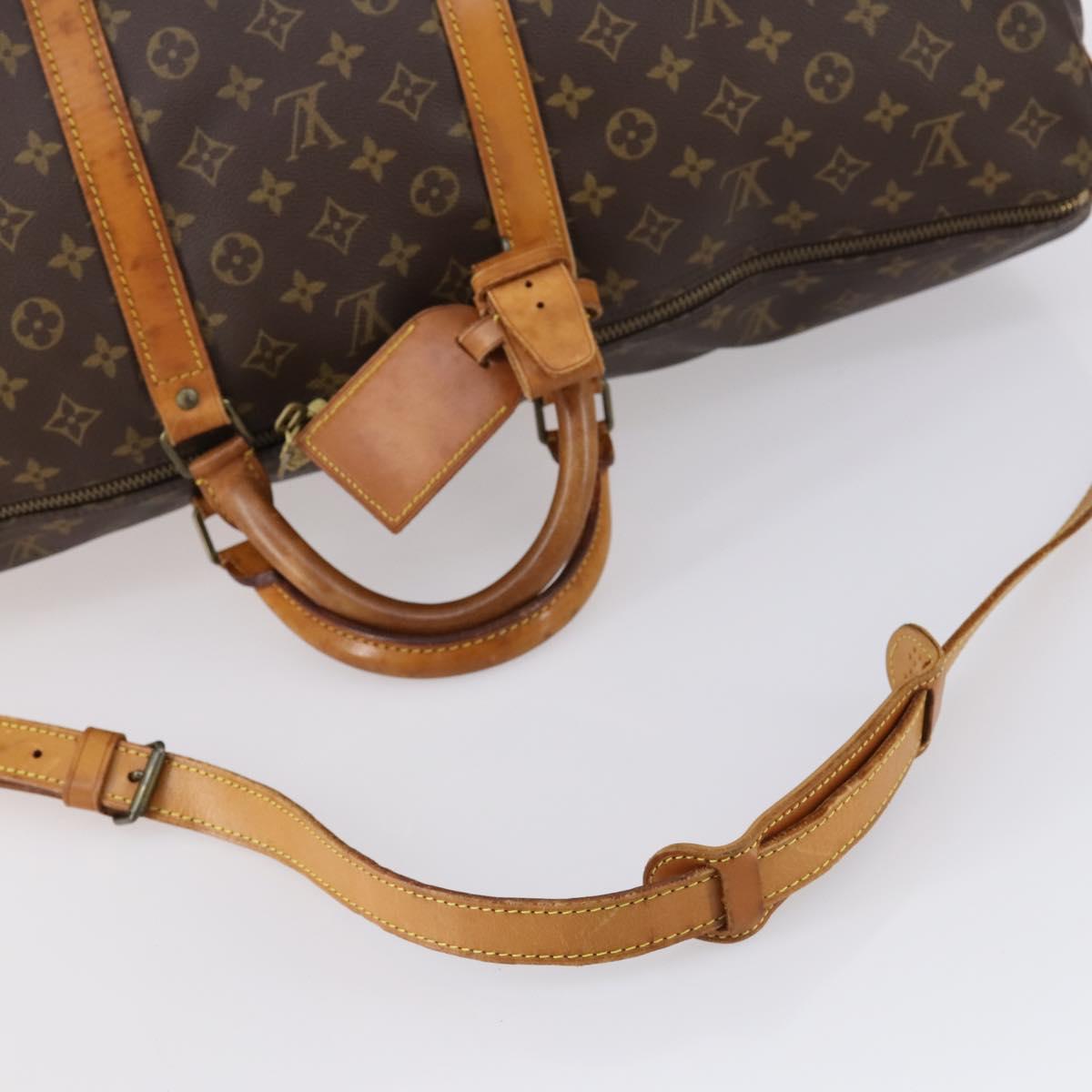 LOUIS VUITTON Monogram Keepall Bandouliere 60 Boston Bag M41412 LV Auth 152328