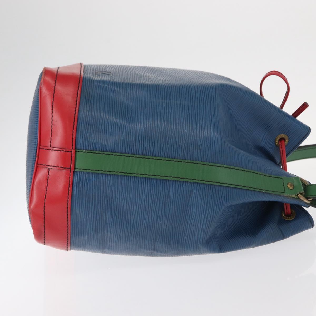 LOUIS VUITTON Epi Tricolor Noe Shoulder Bag Blue Red Green M44082 LV Auth 152330