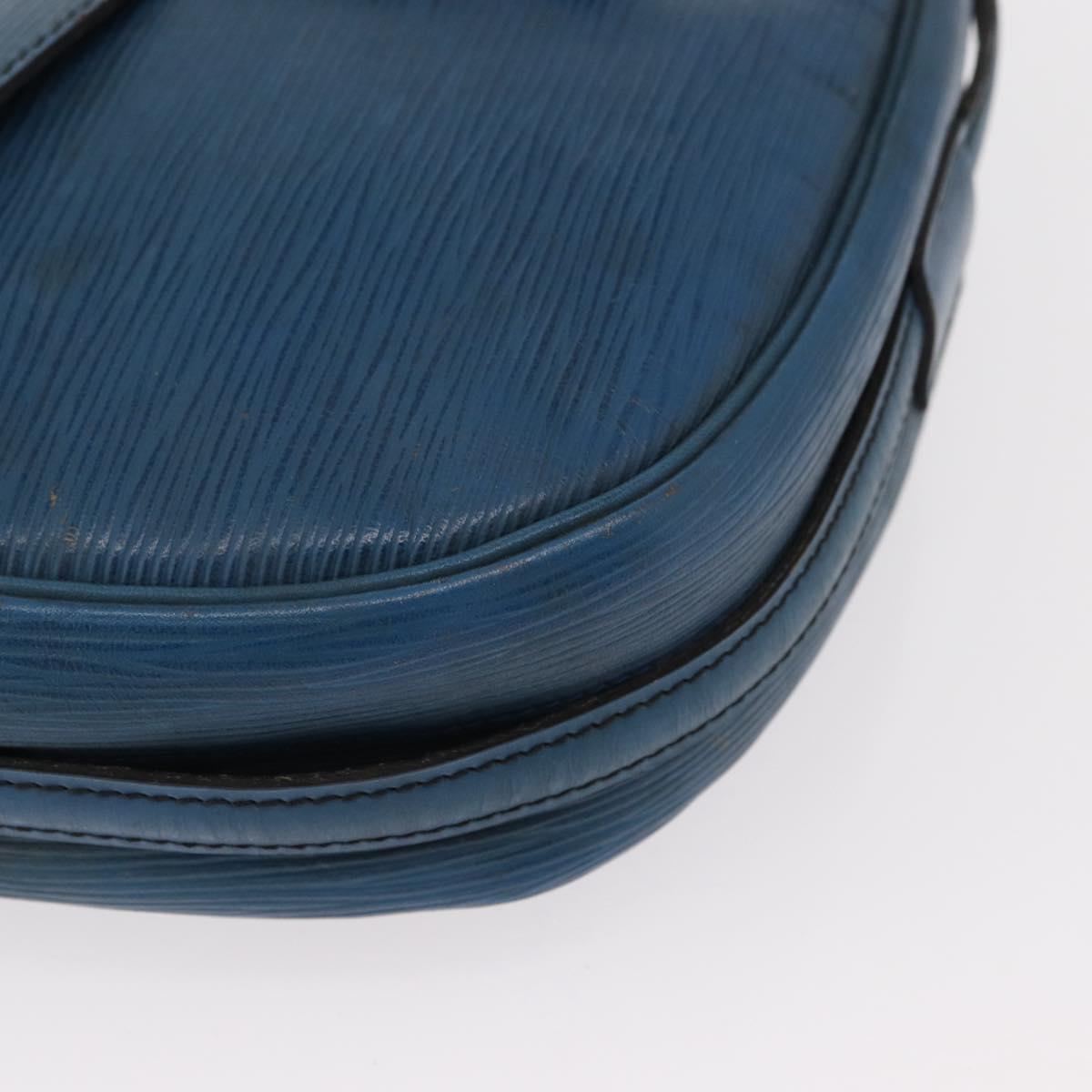 LOUIS VUITTON Epi Jeune Fille MM Shoulder Bag Toledo Blue M52155 LV Auth 152333