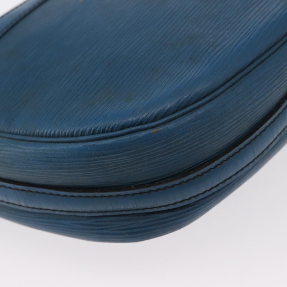 LOUIS VUITTON Epi Jeune Fille MM Shoulder Bag Toledo Blue M52155 LV Auth 152333