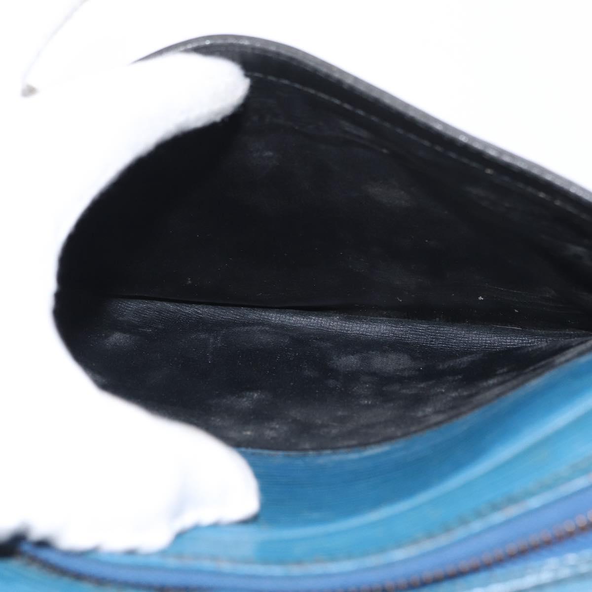 LOUIS VUITTON Epi Jeune Fille MM Shoulder Bag Toledo Blue M52155 LV Auth 152333